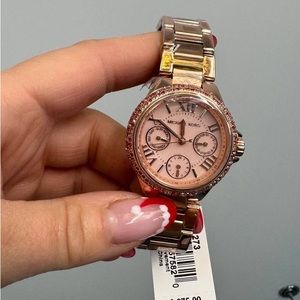 Michael Kors Mini-Camille Multifunction Rose Gold-Tone Stainless Steel MK7273